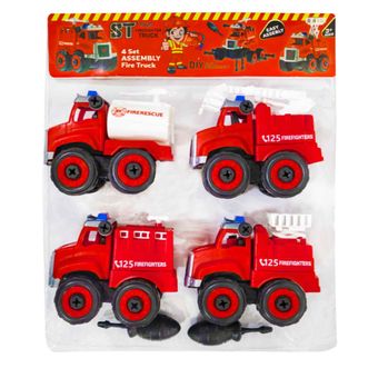 ماشین بازی مدل اتش نشانی بسته چهار عددی