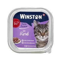 کنسرو غذای گربه وینستون مدل گوشت گوساله وزن 100 گرم