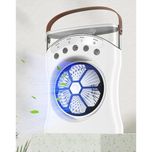 پنکه شارژی مدل مه پاش کد M2053 ظرفیت 3600 میلی آمپر ساعت LED دار