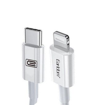 کابل تبدیل USB-C به لایتنینگ ارلدام مدل EC-086 طول 1 متر