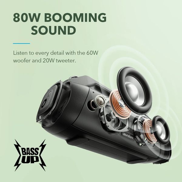 اسپیکر بلوتوثی قابل حمل انکر مدل Motion Boom Plus