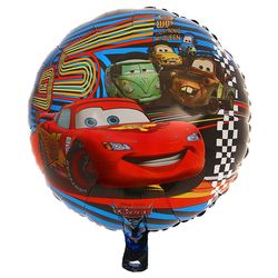 بادکنک فویلی مدل گرد طرح ماشین مک کوئین کد DB20