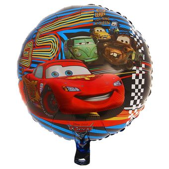 بادکنک فویلی مدل گرد طرح ماشین مک کوئین کد DB20