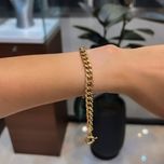 دستبند طلا 18 عیار زنانه مدل crt7