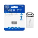 فلش مموری وریتی مدل V-819 ظرفیت 64 گیگابایت با بدنه فلزی، رابط USB 2.0 Type-A، سرعت انتقال 30 مگابایت بر ثانیه و سازگار با گوشی،