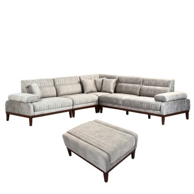 مبل ال 7 نفره لوکا مبل مدل نادیا به همراه پاف