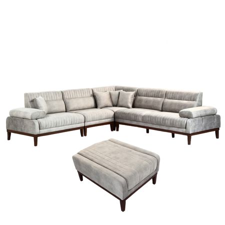 مبل ال 7 نفره لوکا مبل مدل نادیا به همراه پاف