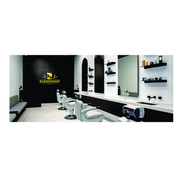 استیکر نوین گراف مدل سالن آرایش مردانه کد N-GRAF-1077 *703