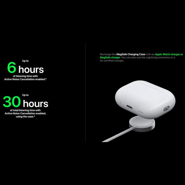 هدفون بلوتوثی اپل مدل AirPods Pro 2nd Generation 2022 Lightning