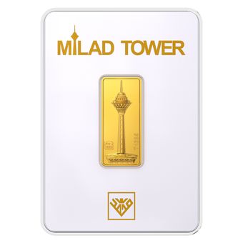 شمش طلا 24 عیار طلای محمد مدل برج میلاد SH