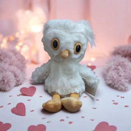 عروسک مدل جغد برفی ارتفاع 25 سانتی متر