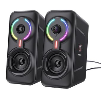 اسپیکر دو تیکه گیمینگ دسکتاپ لپ تاپ و کامپیوتر RGB اونیکوما مدل L6