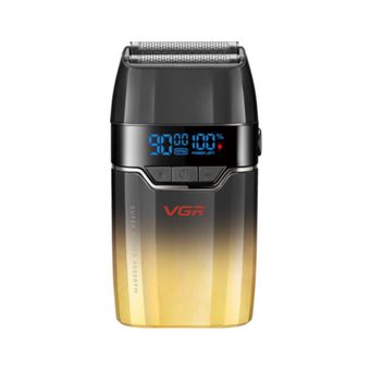 ماشین اصلاح موی صورت وی جی ار مدل V-308 با تیغه تیتانیوم پیشرفته، باتری لیتیوم یونی 1200 میلی‌آمپرساعتی، قابلیت اصلاح خشک و مرطو