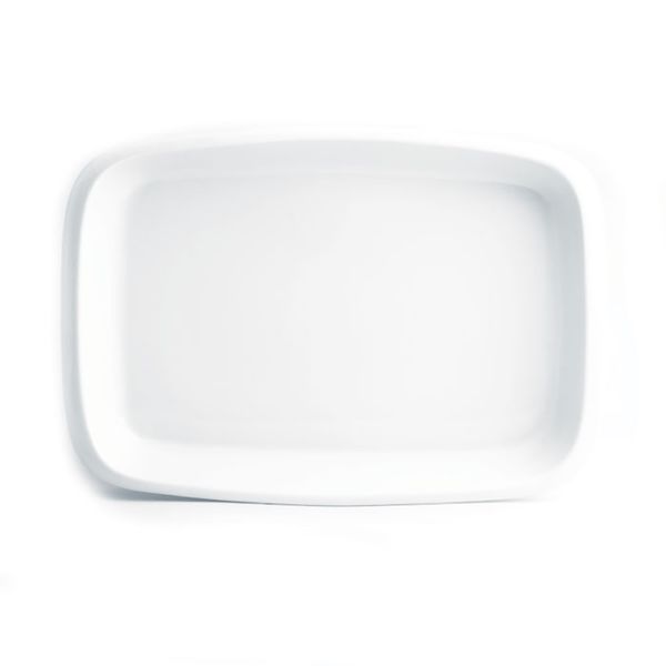 دیس چینی مستطیل لازانیا چینی زرین ایران سایز 40 درجه یک