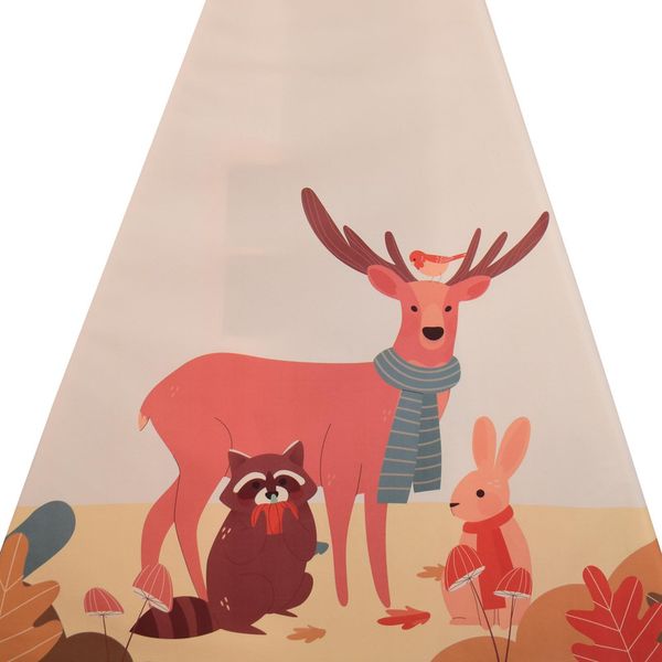 چادر بازی کودک مدل سرخپوستی طرح حیوانات PT519