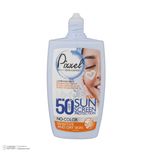 کرم ضدآفتاب بی‌رنگ پیکسل SPF50 مدل Sensitive، مناسب پوست‌های خشک و حساس، حجم 50 میلی‌لیتر