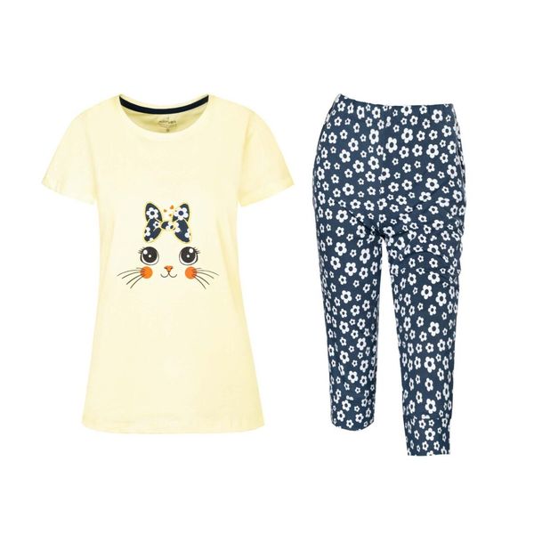 ست تی شرت و شلوارک زنانه مدل SB-SS-3712-D2