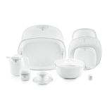 سرویس غذاخوری 98 پارچه 12 نفر چینی زرین ایران مدل کواترو مونت کارلو درجه عالی