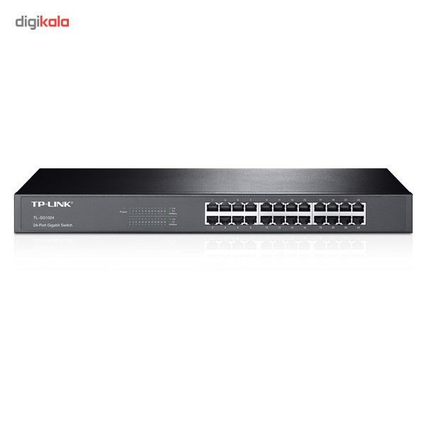 سوییچ 24 پورت گیگابیتی و رکمونت تی پی-لینک مدل TL-SG1024