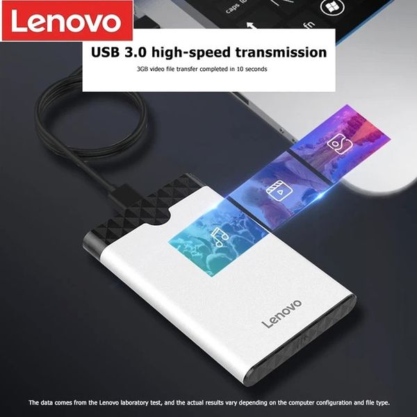 هارد اکسترنال لنوو مدل FS ظرفیت 500 گیگابایت با استاندارد ارتباطی USB 3.1 Gen1