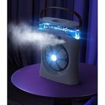 پنکه شارژی مدل مه پاش کد M2053 ظرفیت 3600 میلی آمپر ساعت LED دار