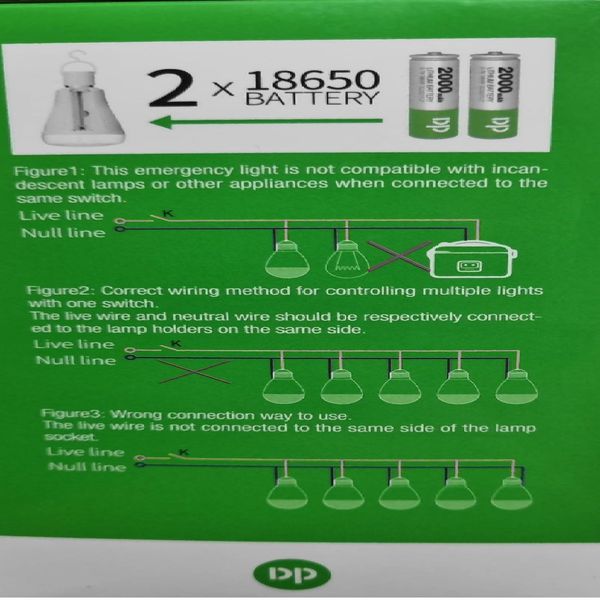 چراغ آویز چادر دی پی مدل DP-7817