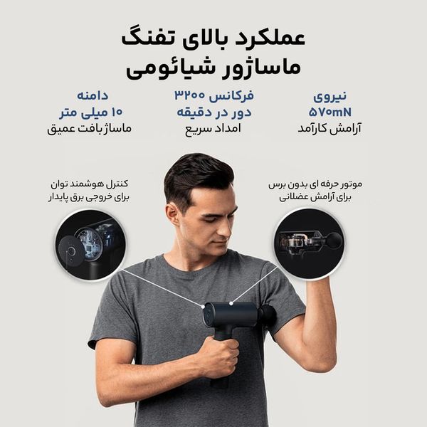 ماساژور تفنگی شیائومی مدل MJJMQ02-ZJ