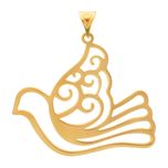 آویز گردنبند طلا 18 عیار زنانه سهی مدل کبوتر کد SP20