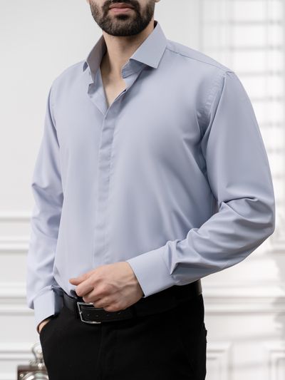 پیراهن ضدچروک دکمه مخفی کدsh291