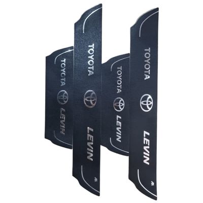برچسب پارکابی خودرو امیران اسپرت طرح چرم کد 2025050 مناسب برای تویوتا لوین مجموعه 4 عددی
