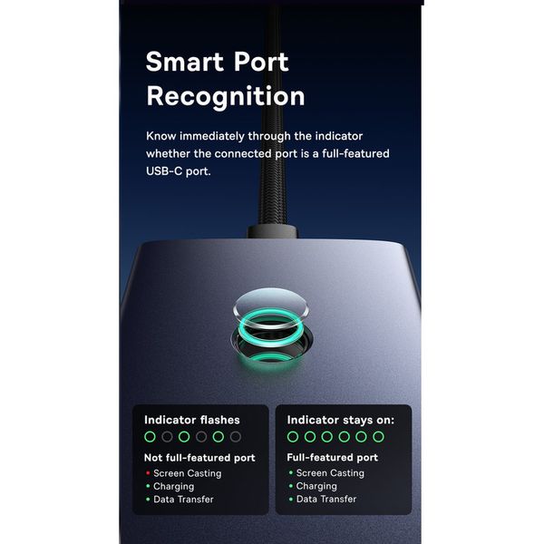 هاب 7 پورت USB-C باسئوس مدل BS-OH159 (گارانتی 24 ماهه آونگ)