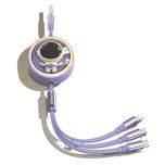 کابل تبدیل USB به USB-C / microUSB / لایتنینگ پرووان مدل PCC128R طول 1.2 متر