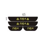 برچسب پارکابی خودرو کد TBG1 بسته 4 عددی*649