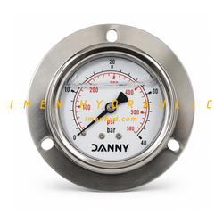گیج فشار هیدرولیک 40 بار YN60 مدل LB رزوه 1/4 اینچ BSP