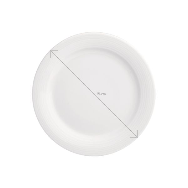 بشقاب غذاخوری چینی زرین ایران مدل Lav25 بسته 6 عددی