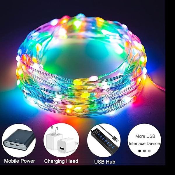 ریسه ال ای دی مدل فول کالر هوشمند بلوتوثی کد RGB IC usb 5v طول 10 متر