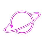 چراغ نئونی دیواری طرح سیاره