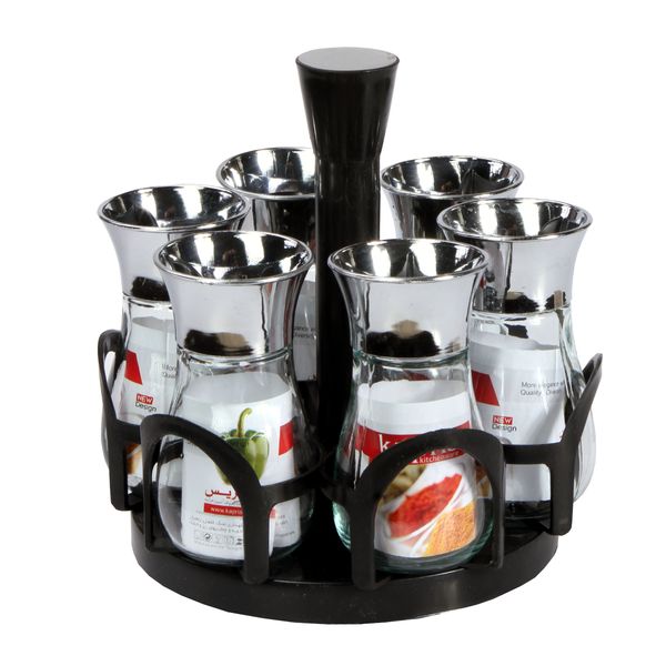 ست جای ادویه 7 پارچه کاپریس کد 12662