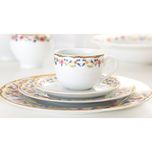 سرویس غذاخوری 102 پارچه 12 نفر چینی زرین ایران مدل گلستان سری ایتالیا اف درجه عالی