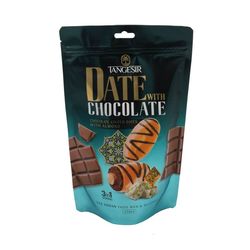 خرما شکلاتی گز با مغز بادام تنگسیر - 250 گرم