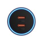 شارژر فندکی 60 وات بیسوس مدل Dual USB-C CGJM000213