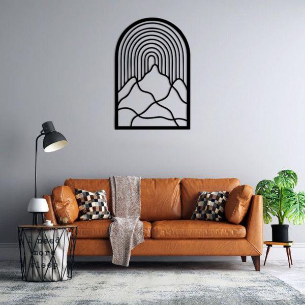 دیوارکوب ماهوت طرح کوه و خورشید