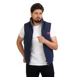 پافر مردانه ملانژ مدل دو رو (سرمه ای)