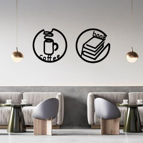 استیکر مدل کافی شاپ بسته 2 عددی