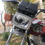 برچسب بدنه موتور مهدیار طرح بال مشکی کد SM201*575