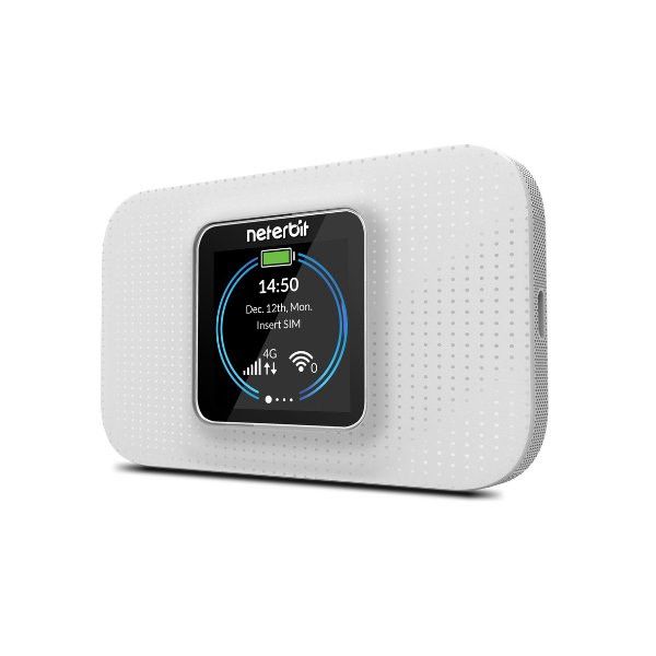 مودم قابل حمل 4G LTE نتربیت مدل NWR-940X با باتری 3000 میلیآمپر، پشتیبانی همزمان تا 32 کاربر، فناوری Wi-Fi 6، سرعت دانلود 150Mb