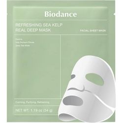ماسک ورقه‌ای تسکین‌دهنده و تازه‌کننده دریایی بایودنس (Biodance Refreshing Sea Kelp Real Deep Mask) | 34 گرم