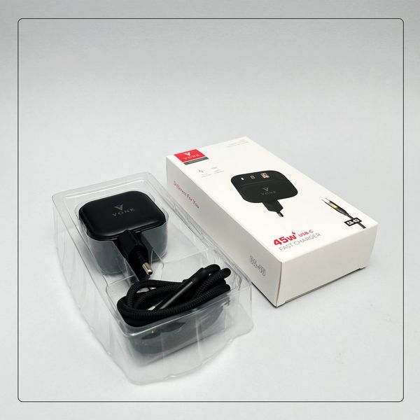 شارژر دیواری 45 وات 2 پورت وونک مدل CA-45 به همراه کابل USB‑C