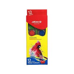 آبرنگ 12 رنگ آریا مدل بیضی کد 5005