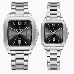 ست ساعت مچی عقربه‌ای  زنانه و مردانه نیوی فورس مدل NF9239SBS